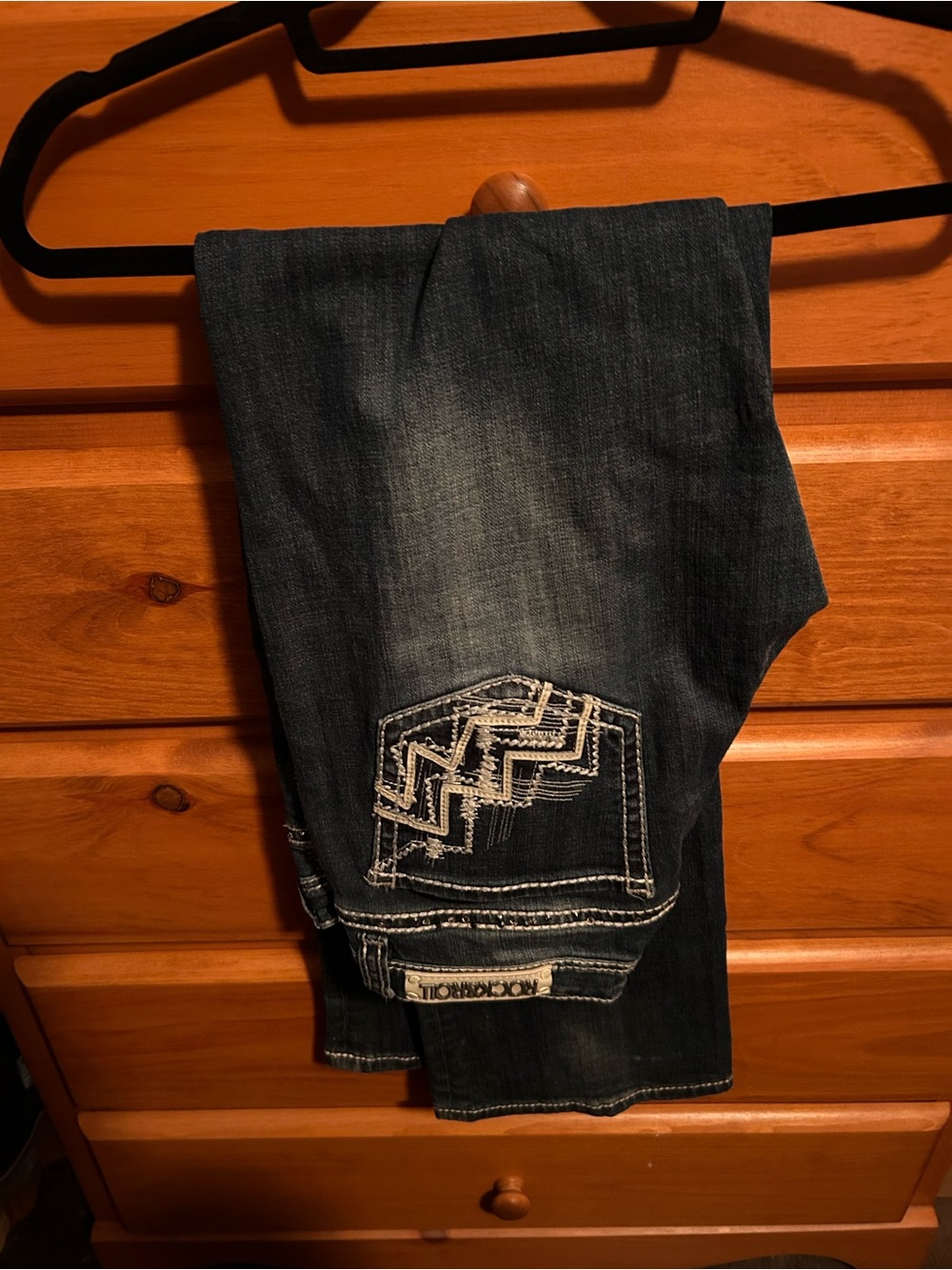 Rock & Roll Denim Women’s Riding Jeans Dark Blue Bootcut